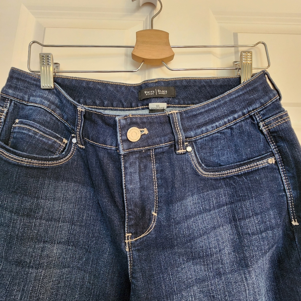 White House Black Market Size 8R Contour Flare Leg Jeans